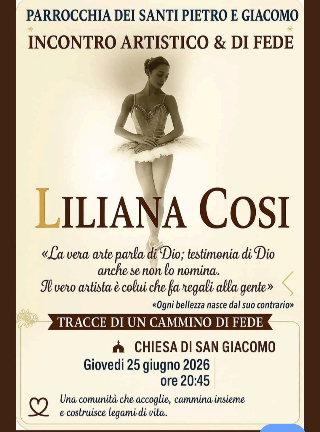 Incontro artistico & di fede